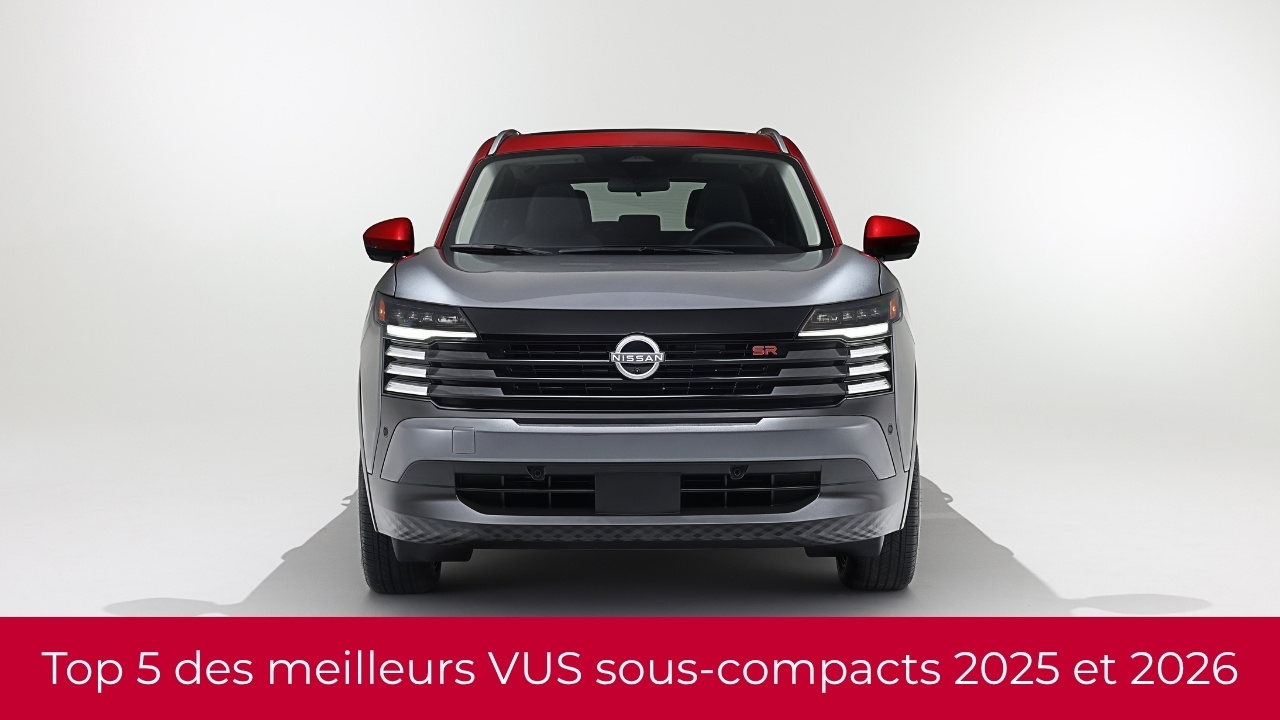 Top 5 des meilleurs VUS sous-compacts 2025 et 2026
